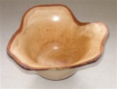 Silver birch bowl by Pat Hughes Winner of the monthly certificate
